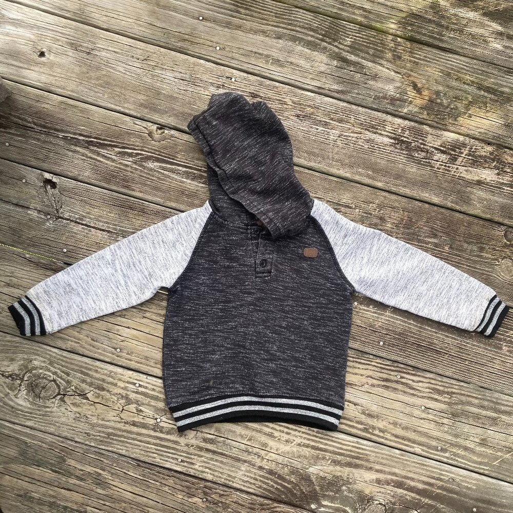 Lee Boys Gray Colorblock Hoodie, Size 4